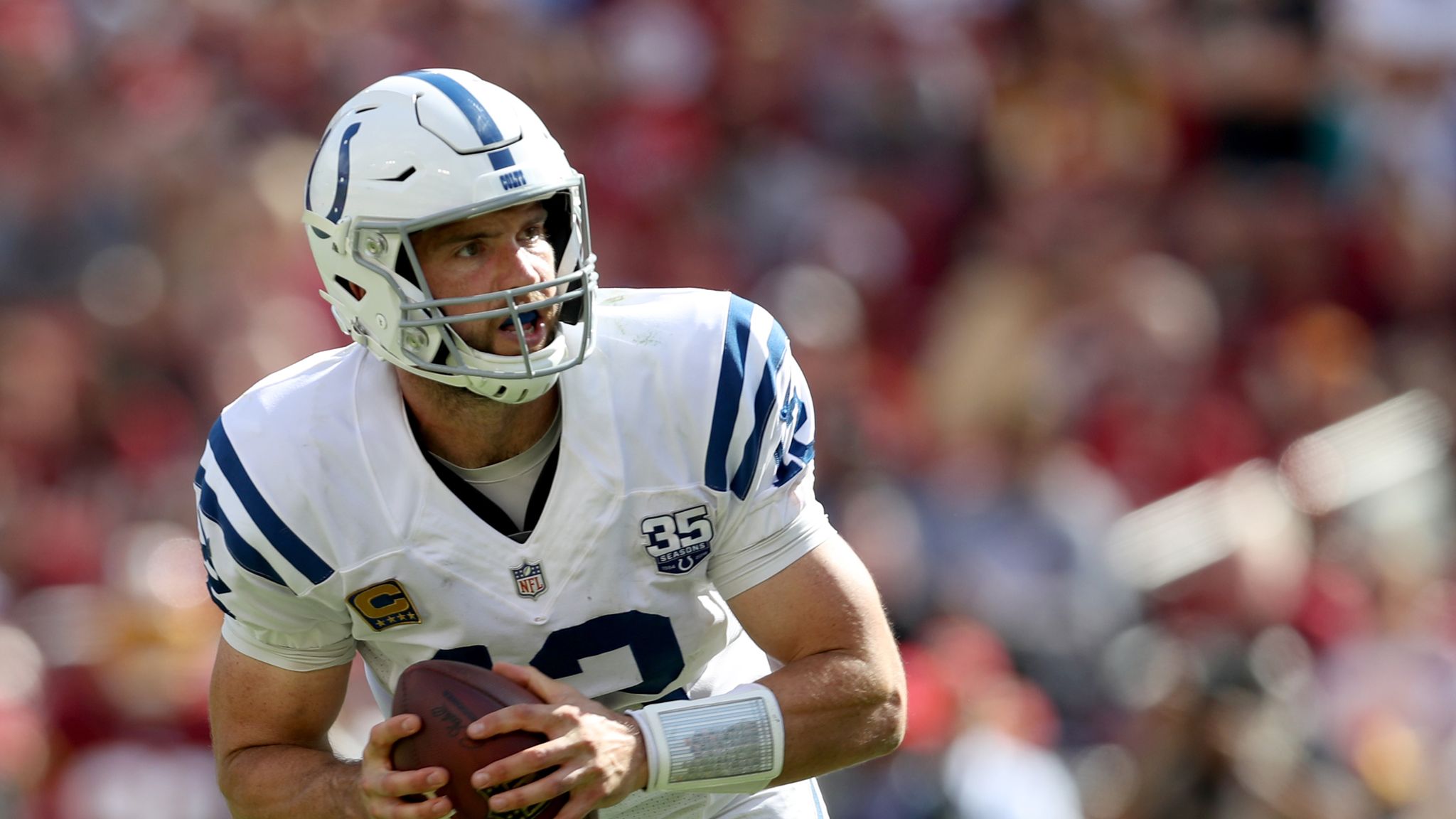 NFL Indianapolis Colts (Andrew Luck) Men's Football Home Game Jersey.