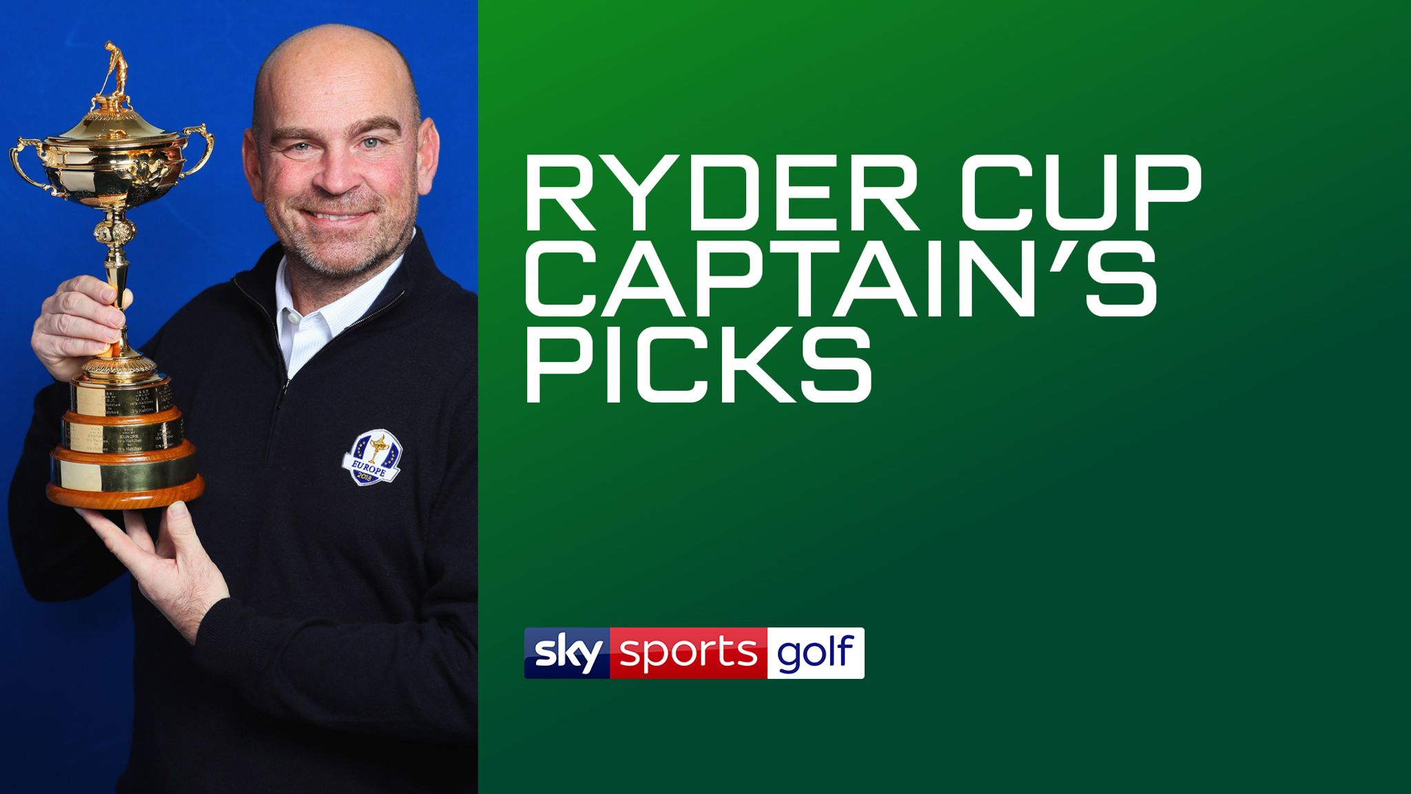 Ryder Cup Watch Thomas Bjorn name captains picks live on Sky Sports stream Golf News Sky Sports