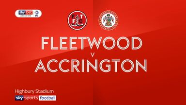 Fleetwood Town 1-1 Accrington Stanley