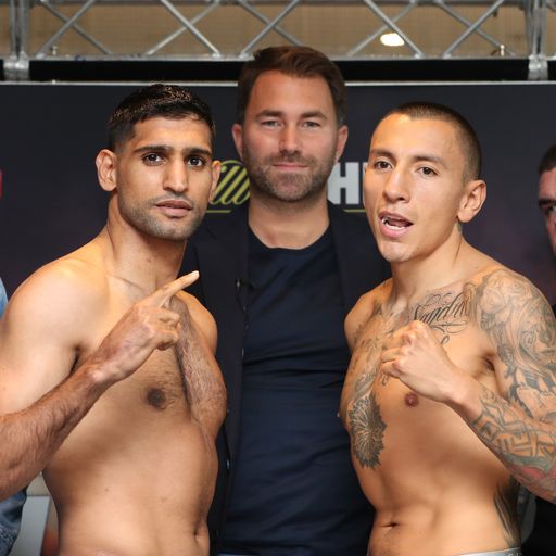 Khan strips to make the welter limit