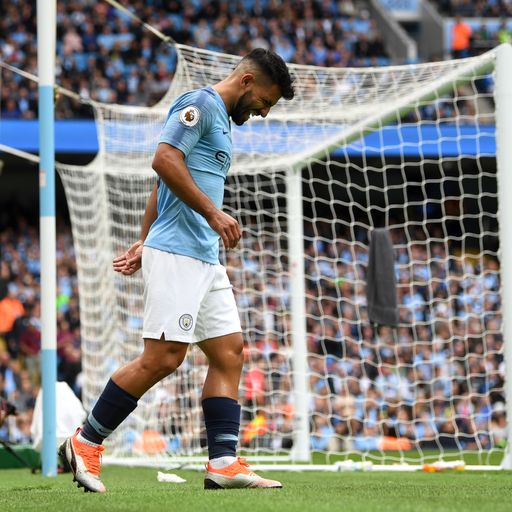Pep plays down Aguero injury scare