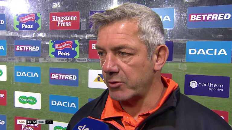 Castleford coach Daryl Powell reflects on his side's 44-12 victory over Super League rivals Huddersfield