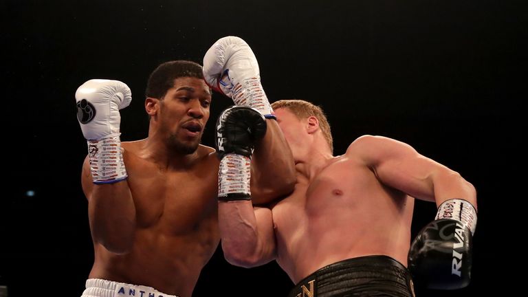 Alexander Povetkin lands a heavy uppercut