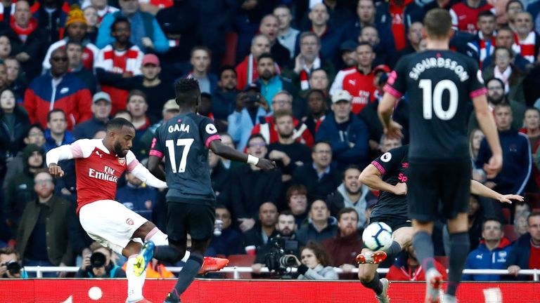 Alexandre Lacazette fires Arsenal ahead