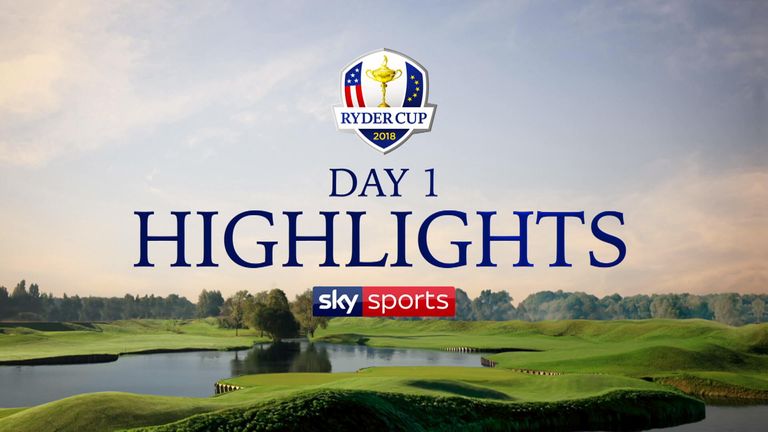 Highlights from the afternoon's Foursomes session on day one of the 2018 Ryder Cup