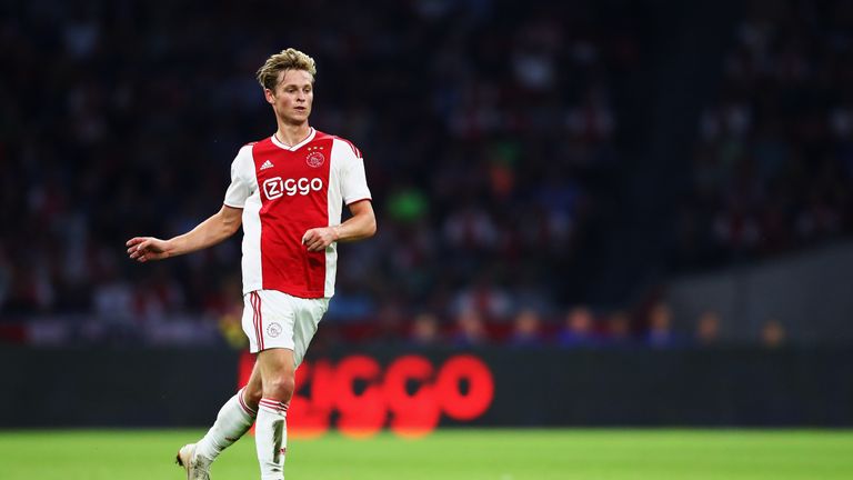 Ajax ace Frenkie de Jong remains a long-term target of Barcelona