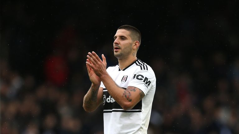 Mitrovic during the Premier League match between Fulham FC and Watford FC at Craven Cottage on September 22, 2018 in London, United Kingdom.