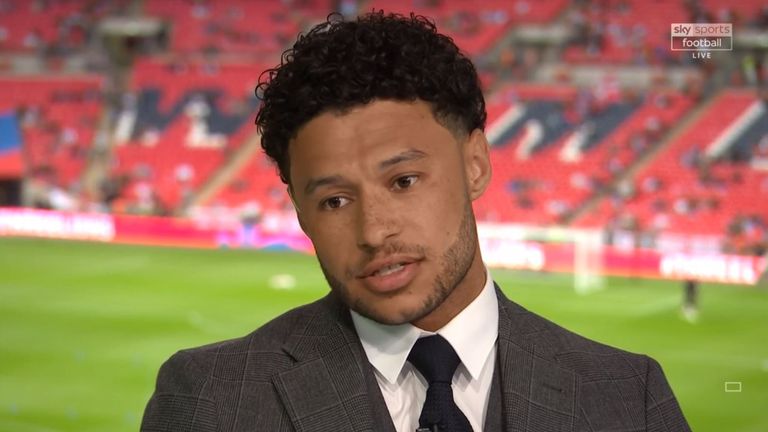 Alex Oxlade-Chamberlain was a special guest on Sky Sports' coverage of England v Spain