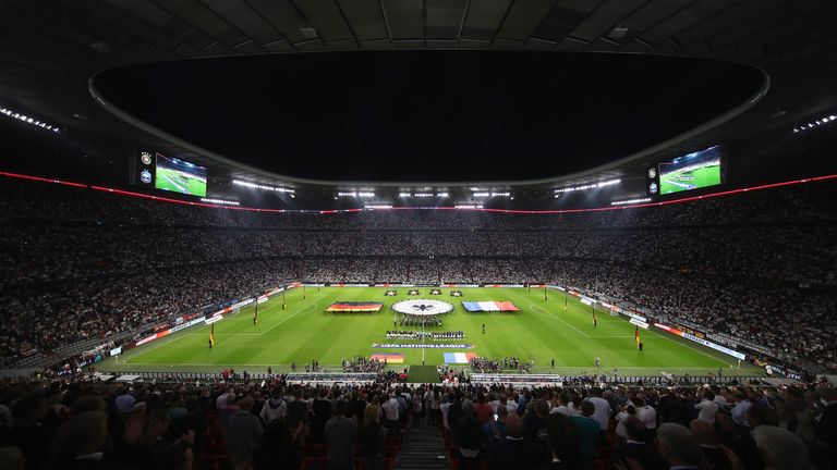 General view of Munich's Allianz Arena before Germany v France UEFA Nations League game