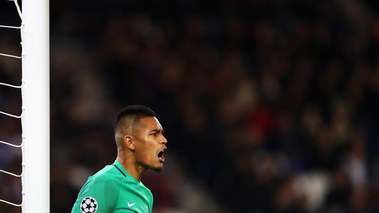 during the Group A, UEFA Champions League match between Paris Saint-Germain Football Club and Fussball Club Basel 1893 at Parc des Princes on October 19, 2016 in Paris, France.