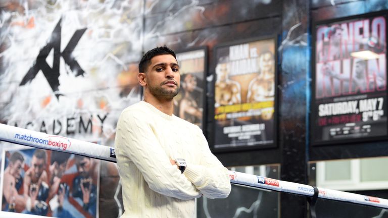 BOLTON, ENGLAND - SEPTEMBER 10: Amir Khan poses for a portrait during a media day at the Amir Khan Boxing Academy on September 10, 2018 in Bolton, England. (Photo by Nathan Stirk/Getty Images)