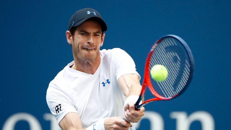 Andy Murray of Great Britain returns the ball during his men&#39;s singles second round match against Fernando Verdasco of Spain on Day Three of the 2018 US Open at the USTA Billie Jean King National Tennis Center on August 29, 2018 in the Flushing neighborhood of the Queens borough of New York City