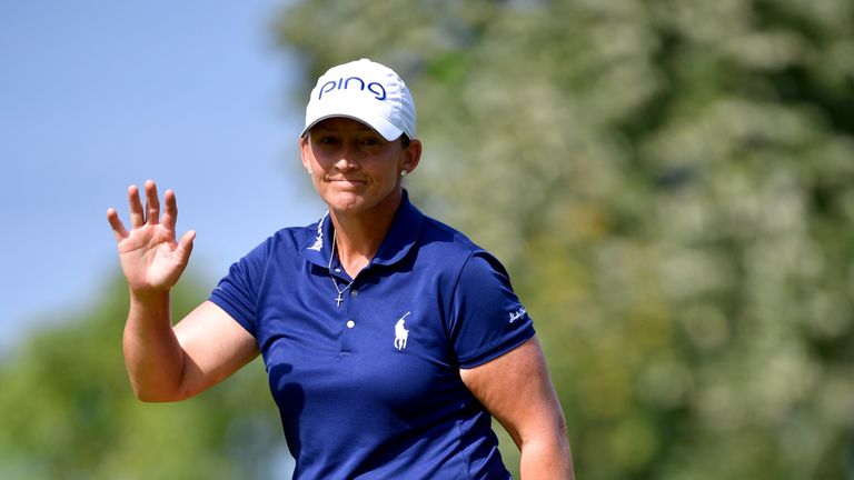  during Day Four of The Evian Championship 2018 at Evian Resort Golf Club on September 16, 2018 in Evian-les-Bains, France.