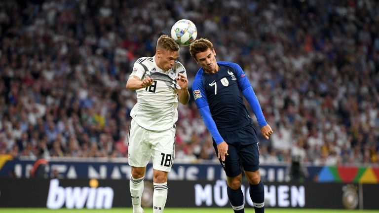 during the UEFA Nations League Group A match between Germany and France at Allianz Arena on September 6, 2018 in Munich, Germany.