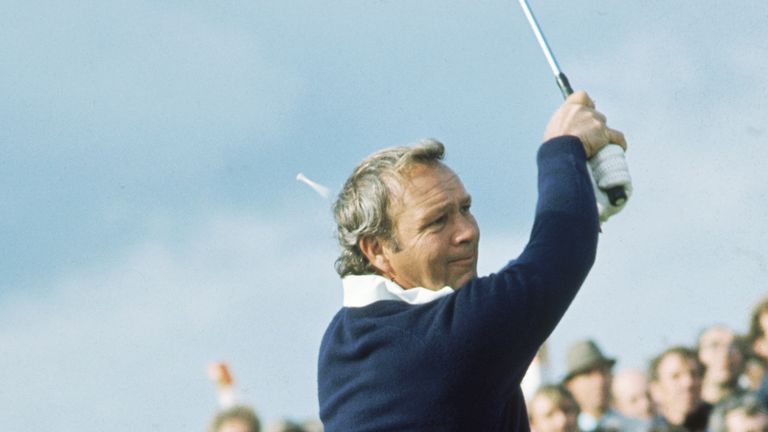 Arnold Palmer of the USA in action during the Ryder Cup between Europe and the USA at Murifield in Scotland in September, 1973.