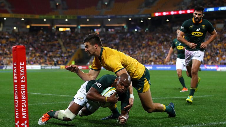 The Rugby Championship match between the Australian Wallabies and the South Africa Springboks at Suncorp Stadium on September 8, 2018 in Brisbane, Australia