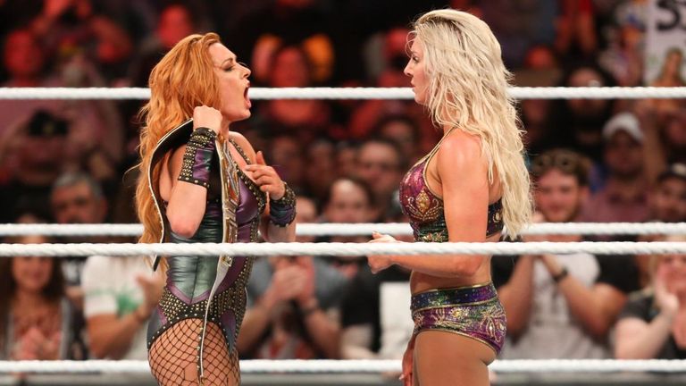 Becky Lynch refused a handshake from Charlotte Flair at the end of their title-changing match