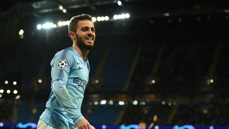 Bernardo Silva Man City v Lyon