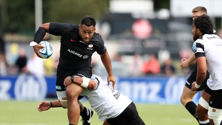 Billy Vunipola scored a try on his return from injury for Saracens