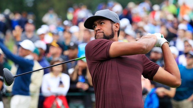 during the third round of the BMW Championship at Aronimink Golf Club on September 8, 2018 in Newtown Square, Pennsylvania.