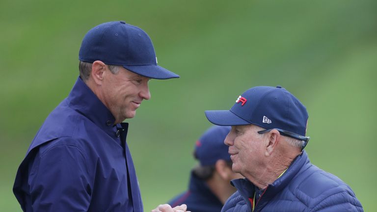 prior to the 2016 Ryder Cup at Hazeltine National Golf Club on September 28, 2016 in Chaska, Minnesota.