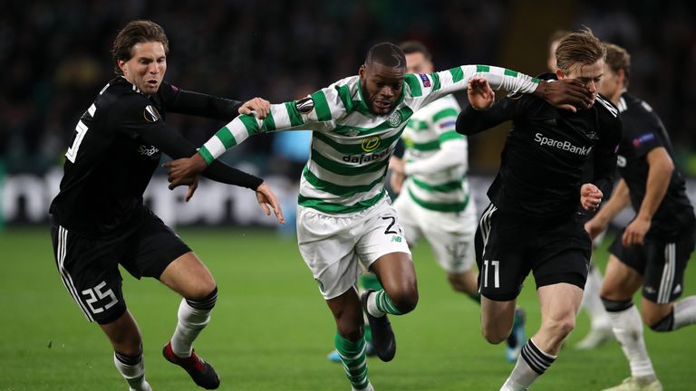  during the UEFA Europa League Group B match between Celtic and Rosenborg at Celtic Park on September 20, 2018 in Glasgow, United Kingdom.