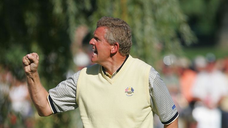 Colin Montgomerie secured the winning point for Europe in 2004