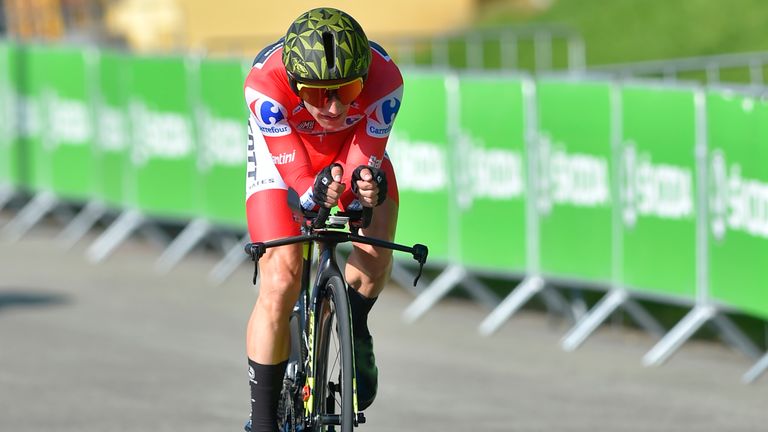 Simon Yates finished 13th on the Stage 16 individual time trial at the 2018 Vuelta a Espana