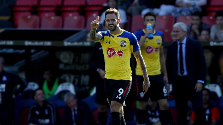 Danny Ings during the Premier League match between Crystal Palace and Southampton FC at Selhurst Park on September 1, 2018 in London, United Kingdom.