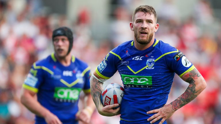 Picture by Alex Whitehead/SWpix.com - 26/07/2018 - Rugby League - Betfred Super League - St Helens v Warrington Wolves - Totally Wicked Stadium, St Helens, England - Warrington's Daryl Clark.