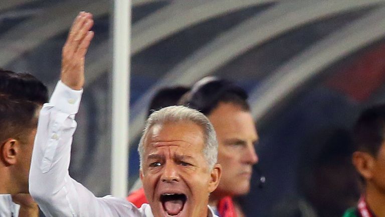 Dave Sarachan during the second half of a friendly match at Nissan Stadium on September 11, 2018 in Nashville, Tennessee.