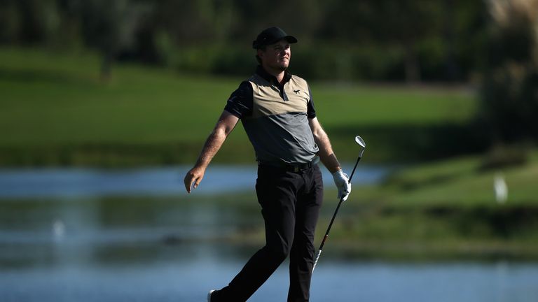 during Day Two of the Portugal Masters at Dom Pedro Victoria Golf Course on September 21, 2018 in Albufeira, Portugal.