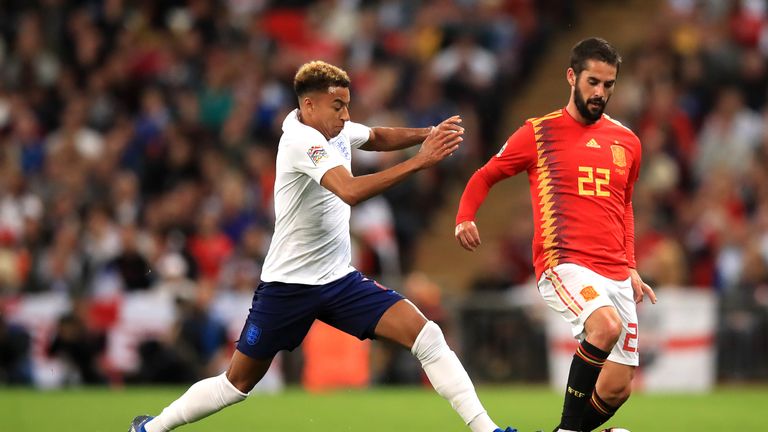 Jesse Lingard v Spain