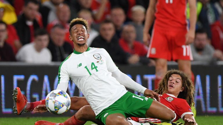  during the UEFA Nations League B group four match between Wales and Ireland at Cardiff City Stadium on September 6, 2018 in Cardiff, United Kingdom.