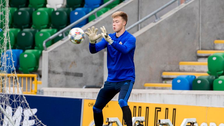 Northern Ireland and Leeds United goalkeeper Bailey Peacock-Farrell