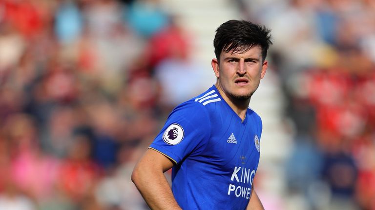 Leicester defender Harry Maguire