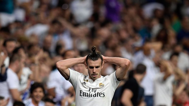 Gareth Bale was substituted at half-time of Real Madrid&#39;s 0-0 draw with Atletico