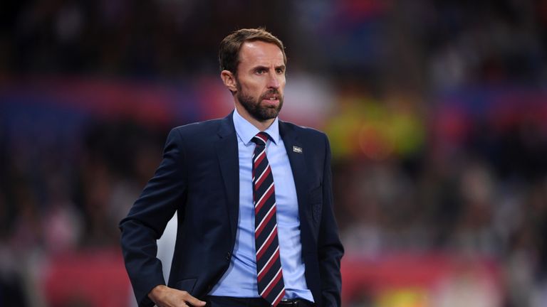 Gareth Southgate during the international friendly match between England and Switzerland at The King Power Stadium on September 11, 2018 in Leicester, United Kingdom.