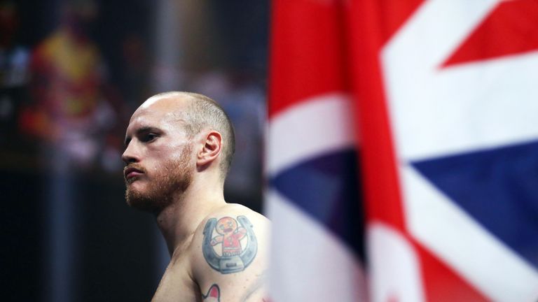 George Groves prepares for his  WBSS Super Middleweight Quarter-Final against Jamie Cox at SSE Arena on October 14, 2017 in London, England. (Photo by Richard Heathcote/Getty Images)