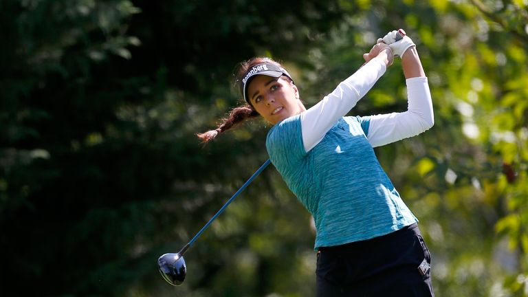 during the third round of the LPGA  Cambia Portland Classic at Columbia Edgewater Country Club on September 1, 2018 in Portland, Oregon.