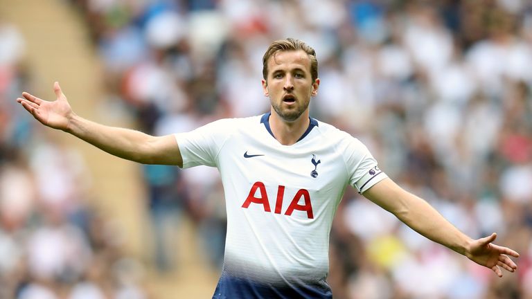 Tottenham Hotspur&#39;s Harry Kane during the Premier League match at Wembley Stadium, London                                                                                                                                                                                                                                                                                                                                                                                         