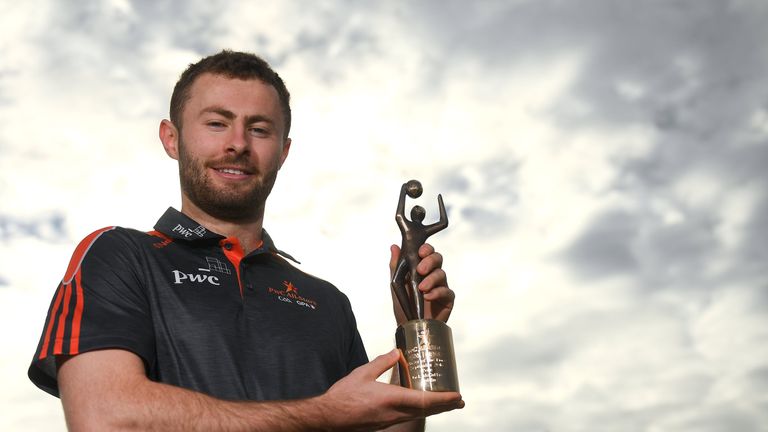 PwC GAA/GPA Player of the All-Ireland Finals in football, Jack McCaffrey was on hand to help launch the new PwC All Stars App and pick up his award.