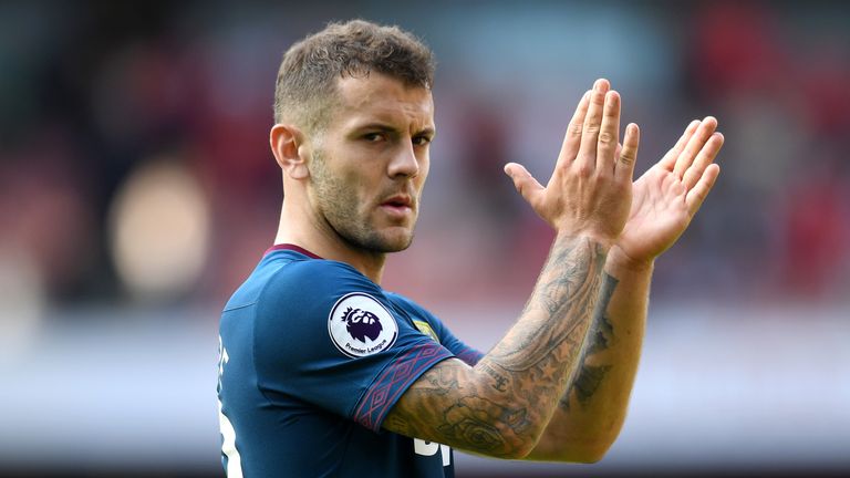 Jack Wilshere during the Premier League match between Arsenal FC and West Ham United at Emirates Stadium on August 25, 2018 in London, United Kingdom