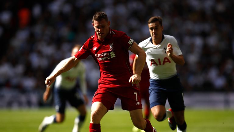  during the Premier League match between Tottenham Hotspur and Liverpool FC at Wembley Stadium on September 15, 2018 in London, United Kingdom.