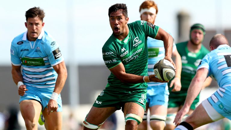 Connacht's Jarrad Butler looks to offload the ball