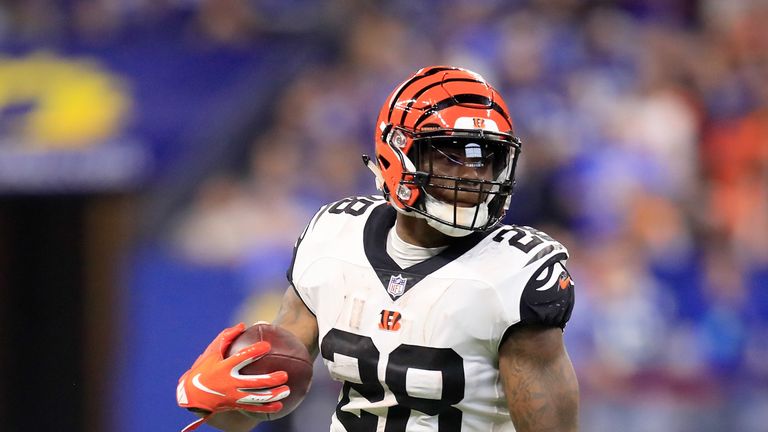 of the Cincinnati Bengals against the Indianapolis Colts at Lucas Oil Stadium on September 9, 2018 in Indianapolis, Indiana.