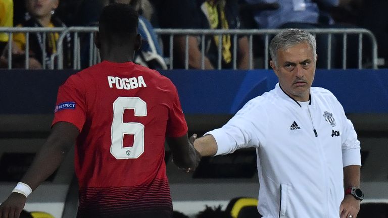 Paul Pogba thanked Jose Mourinho for keeping faith with him on penalties