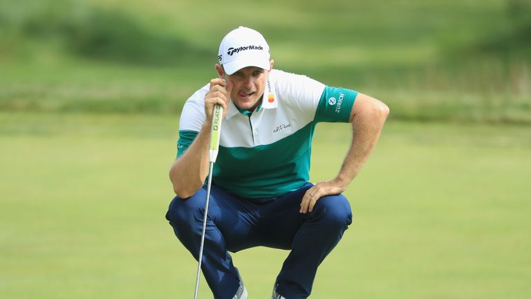 during round two of the Dell Technologies Championship at TPC Boston on September 1, 2018 in Norton, Massachusetts.