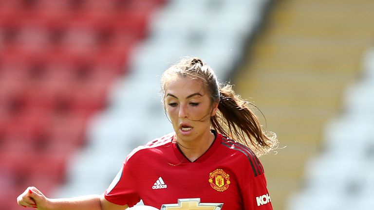 Katie Zelem was among the scorers for Manchester United Women