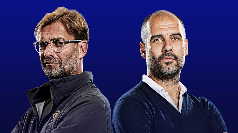 Jurgen Klopp and Pep Guardiola will meet at Anfield on Sunday